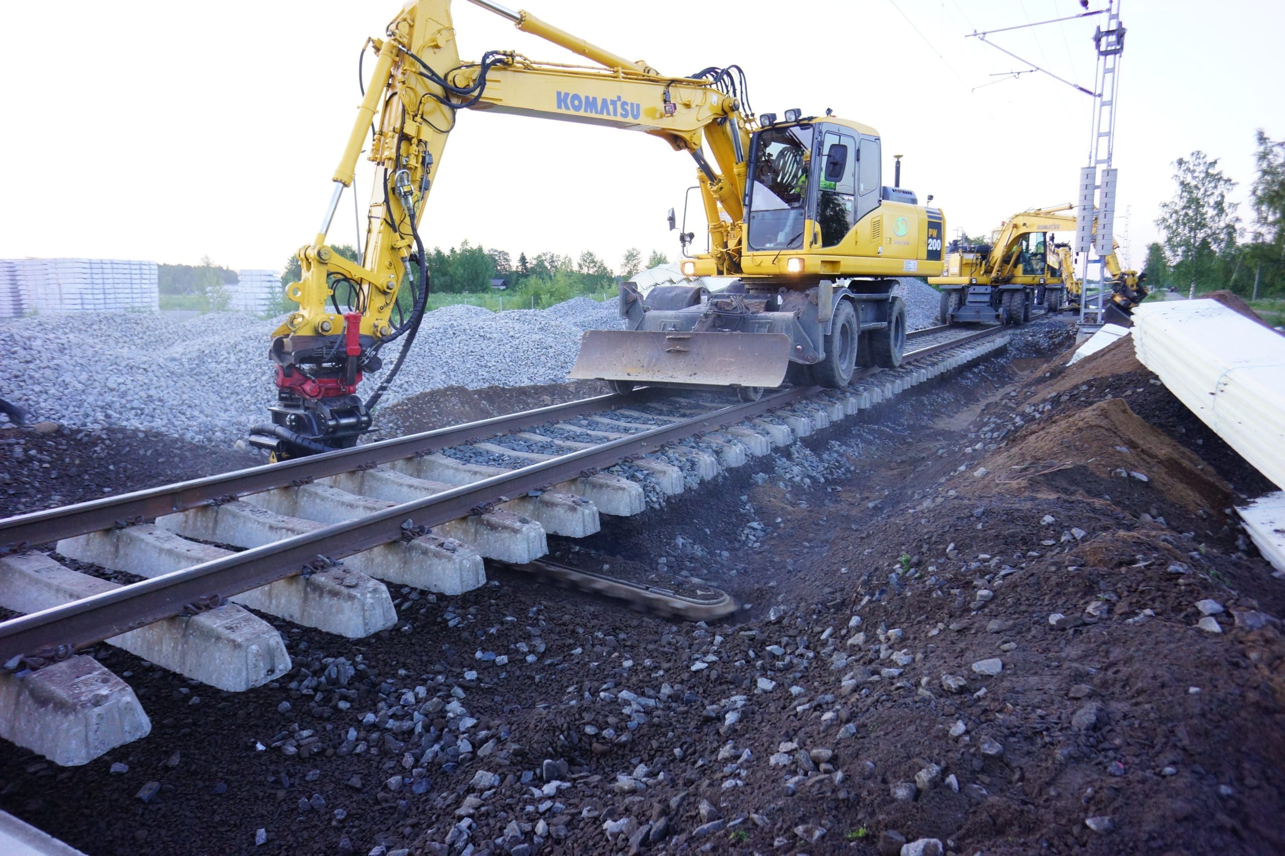 DymaxRail Ballast Blaster – Finland Rail Operation