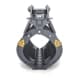 Dymax Basket Tine Grapple for railway debris sorting, front three-quarter view