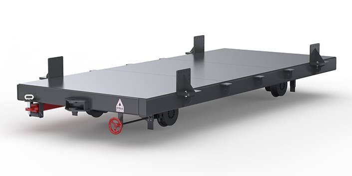 Custom Rail Cart - Steel Coil Cart